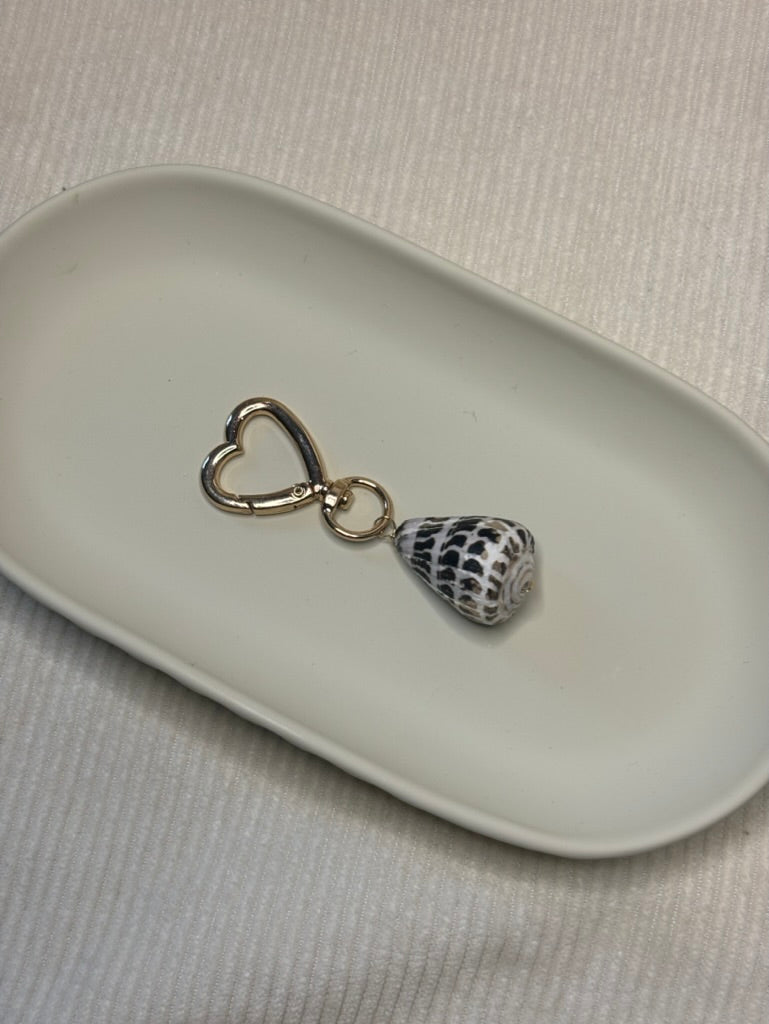Gold Cone Shell Keychain