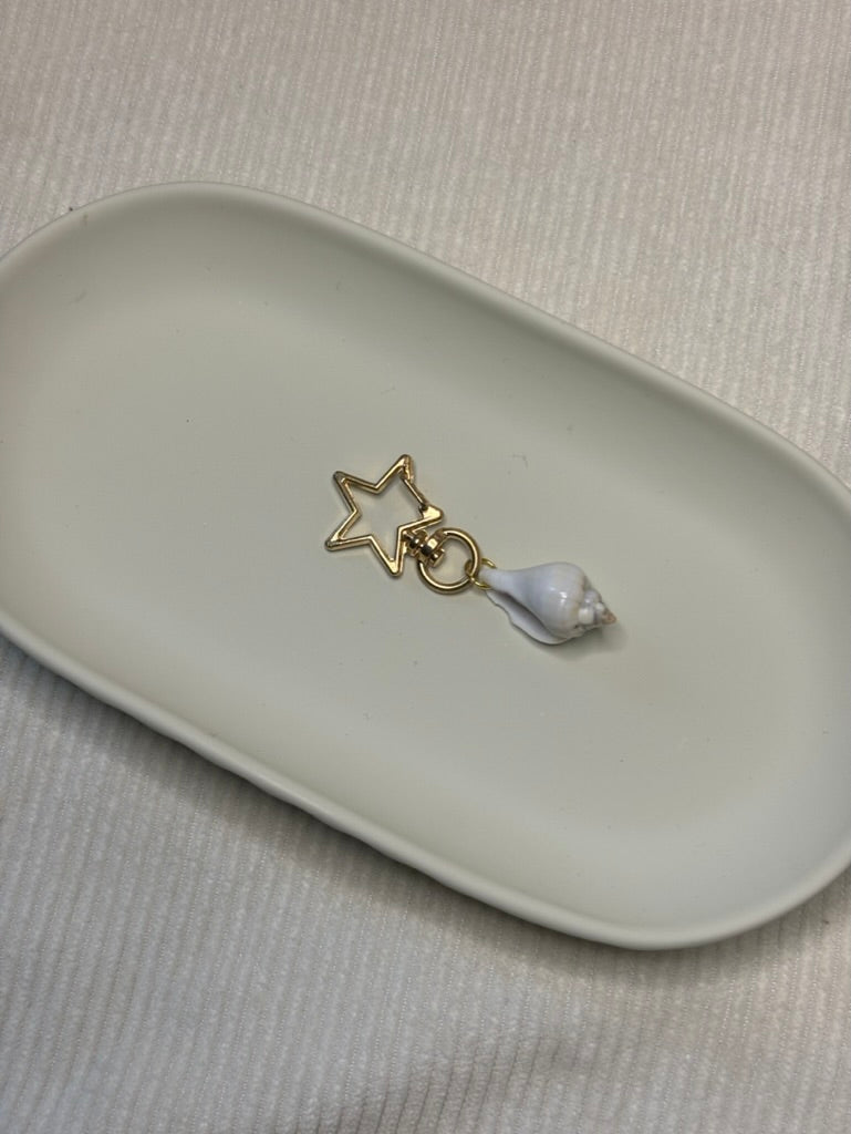 Gold Triton Shell Keychain