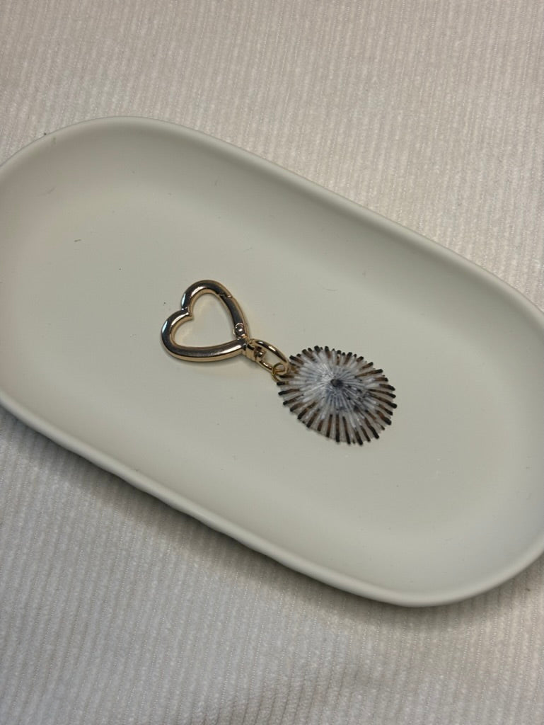Gold Opihi Shell Keychain
