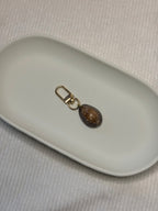 Gold Cowrie Shell Keychain