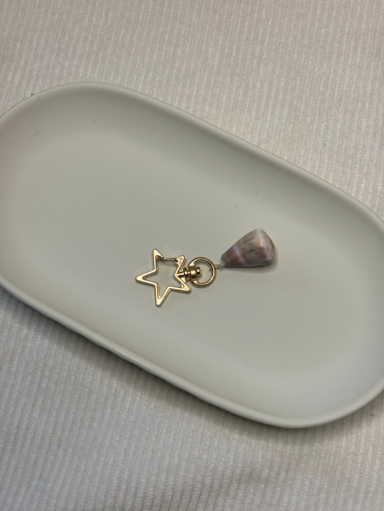 Gold Cone Shell Keychain