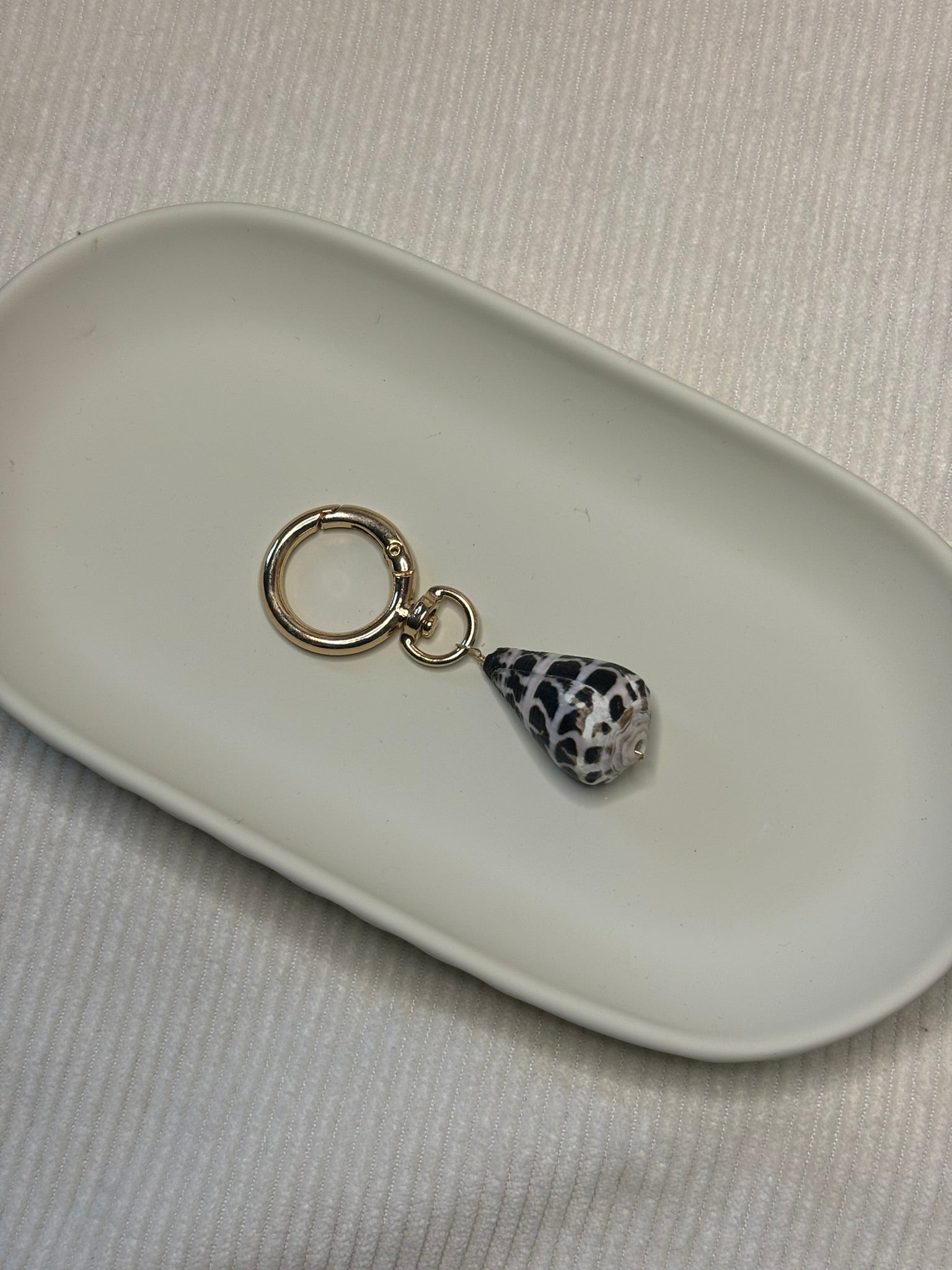 Gold Cone Shell Keychain
