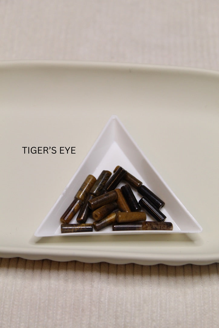 Stainless Steel Asymmetrical Gemstone & Pearl Dangle Earrings