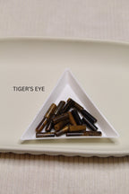 Stainless Steel Asymmetrical Gemstone & Pearl Dangle Earrings