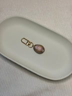 Gold Cowrie Shell Keychain