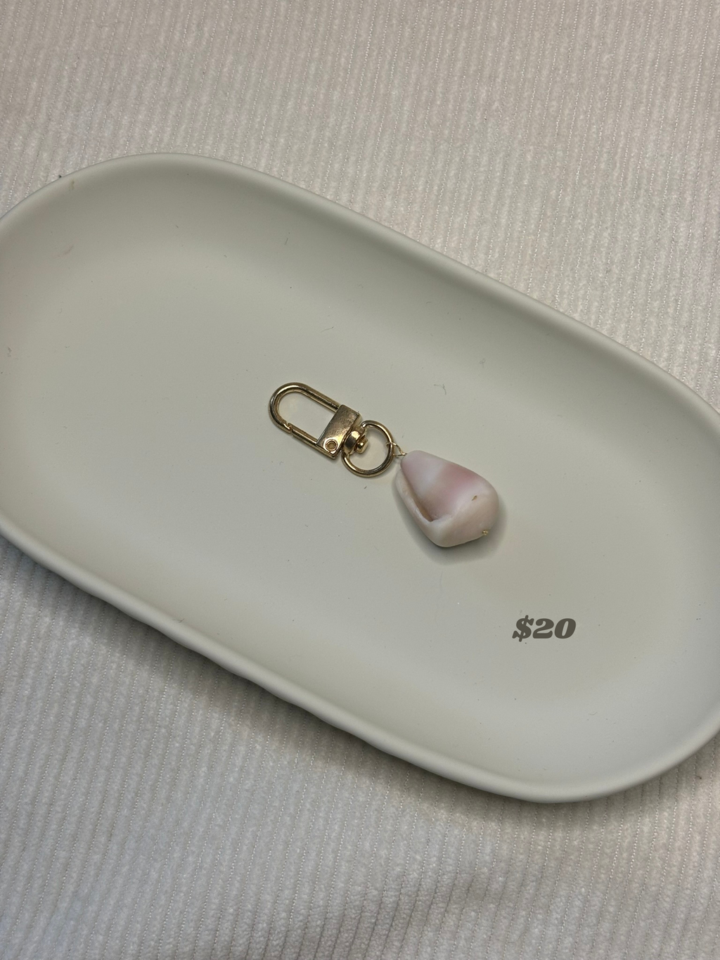 Gold Cone Shell Keychain
