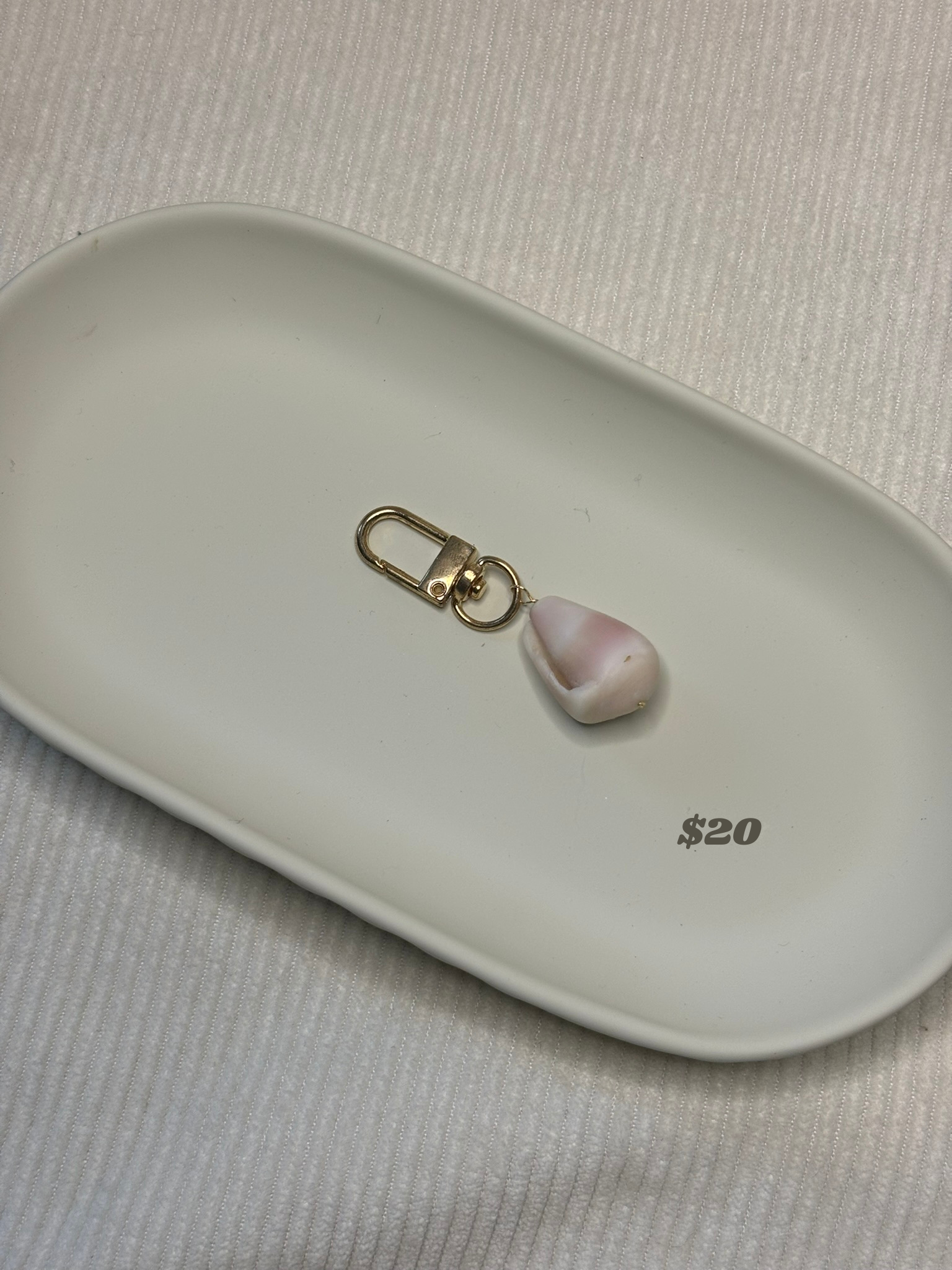 Gold Cone Shell Keychain