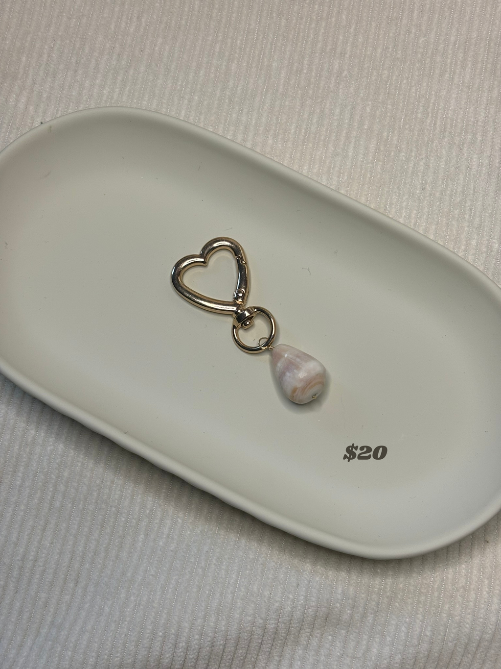 Gold Cone Shell Keychain