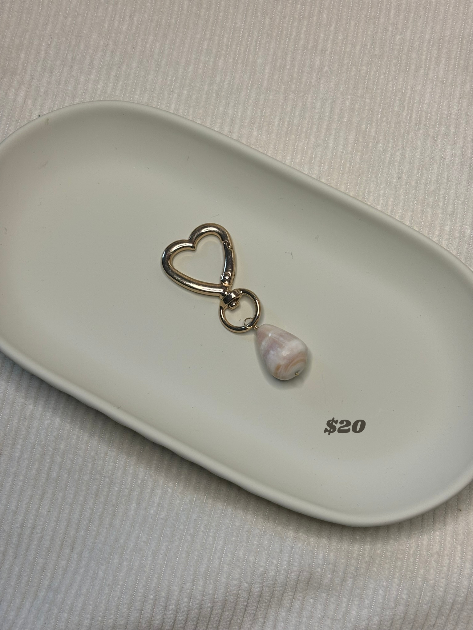 Gold Cone Shell Keychain