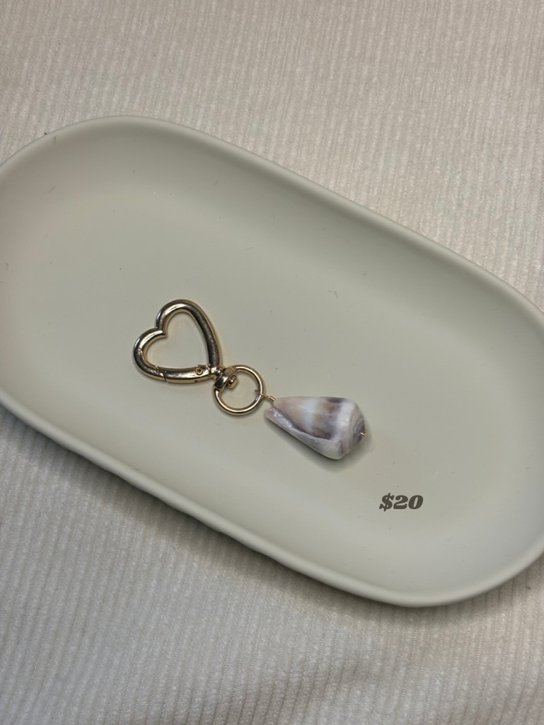 Gold Cone Shell Keychain