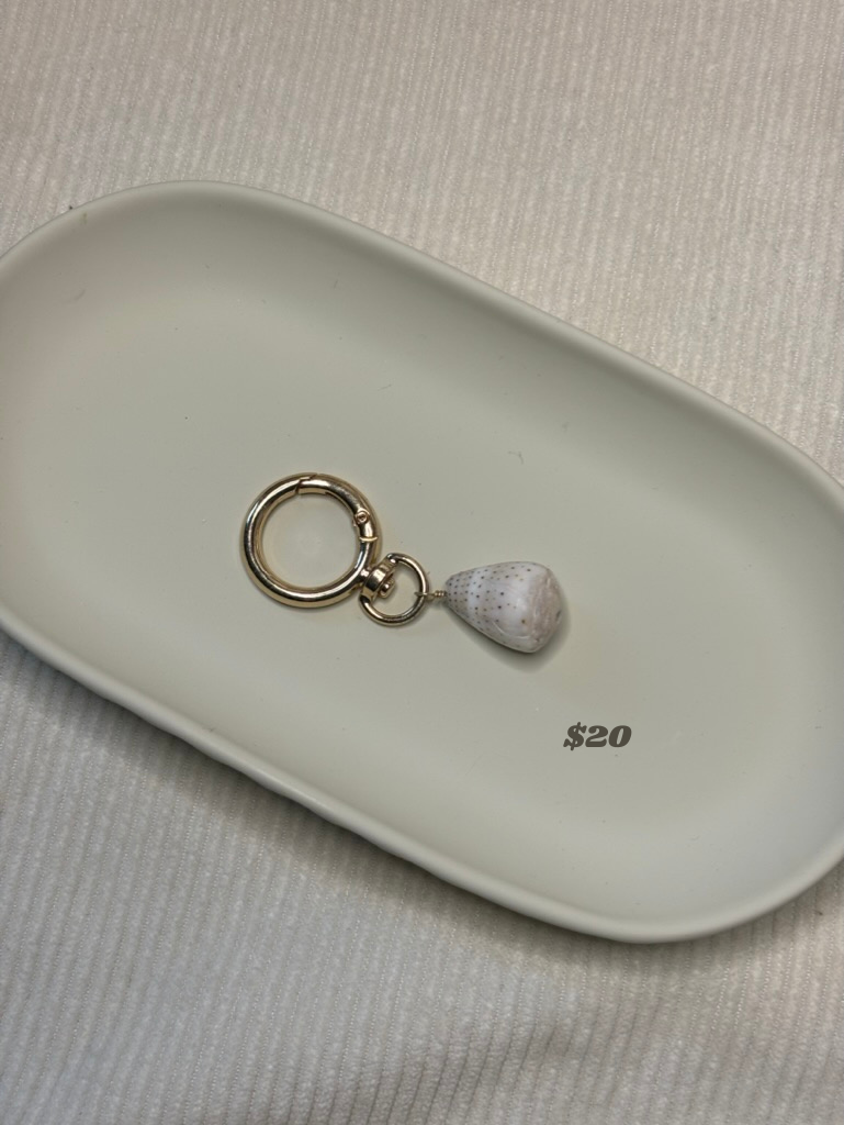 Gold Cone Shell Keychain