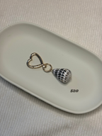 Gold Cone Shell Keychain