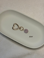 Gold Puka Shell Keychain