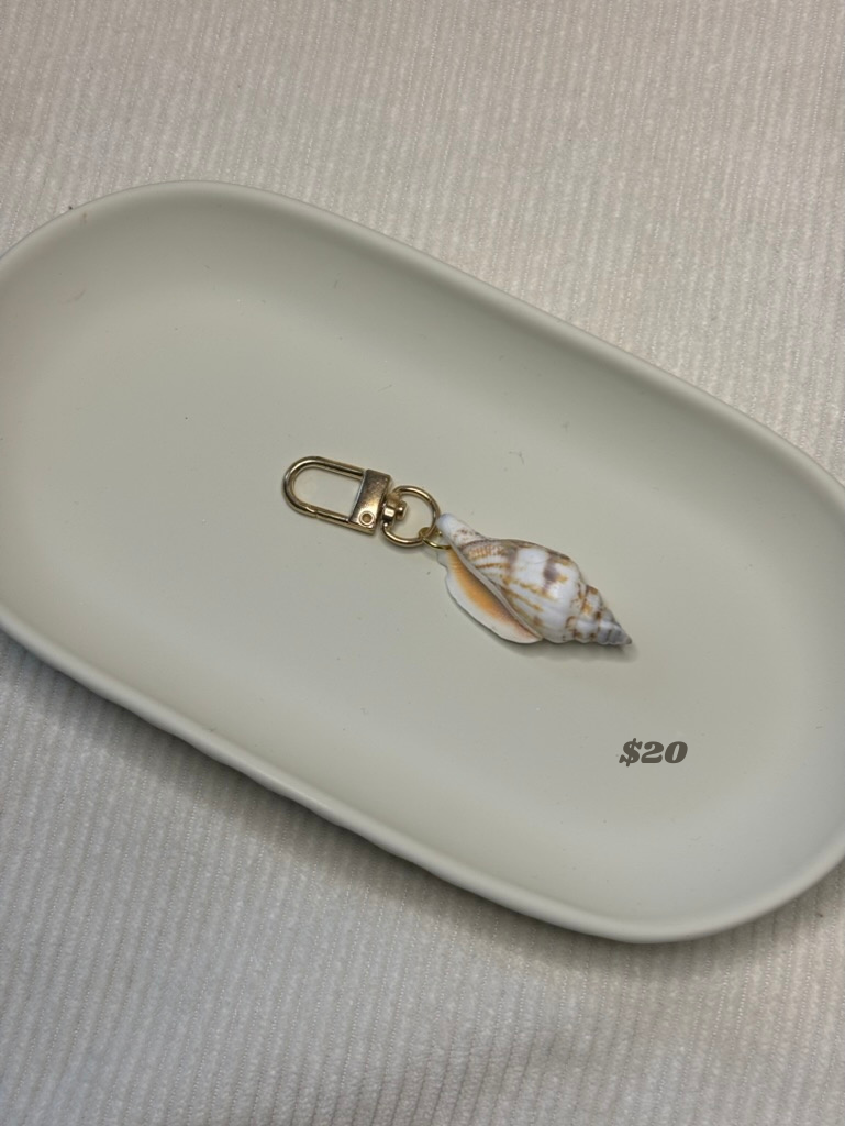 Gold Triton Shell Keychain