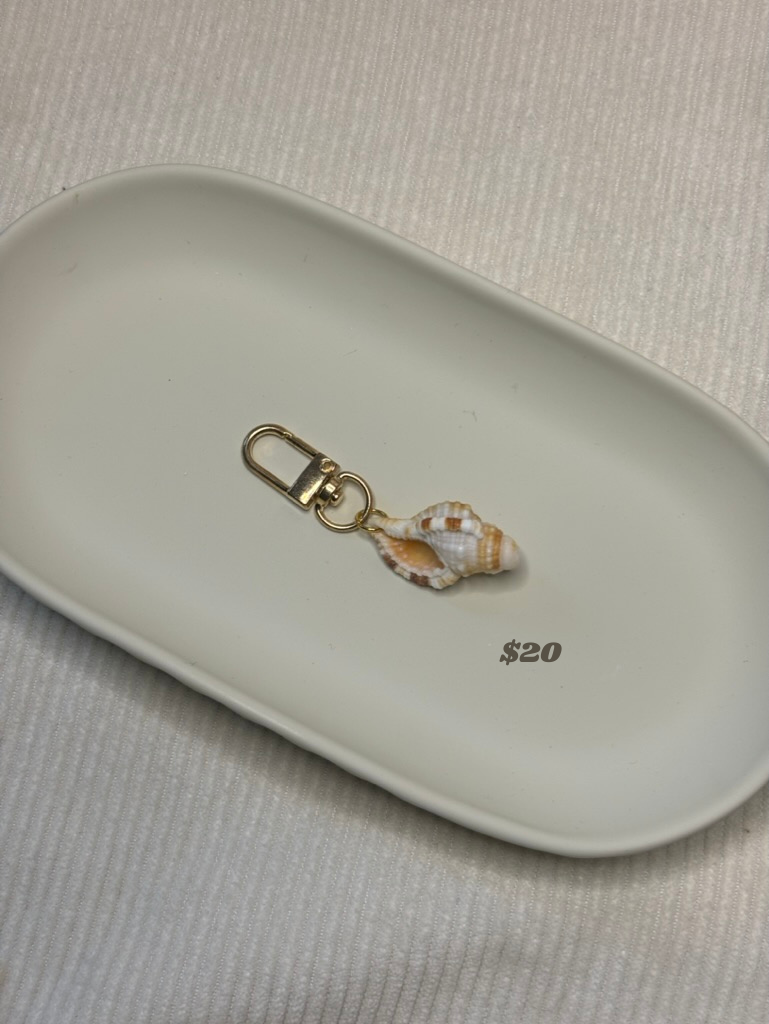 Gold Triton Shell Keychain