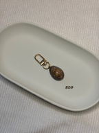 Gold Cowrie Shell Keychain