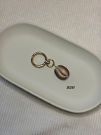 Gold Cowrie Shell Keychain
