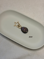 Gold Cowrie Shell Keychain
