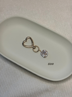 Gold Puka Shell Keychain