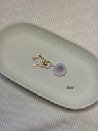 Gold Puka Shell Keychain