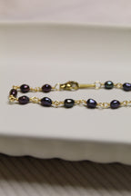 Plated Pearl Link Bracelet