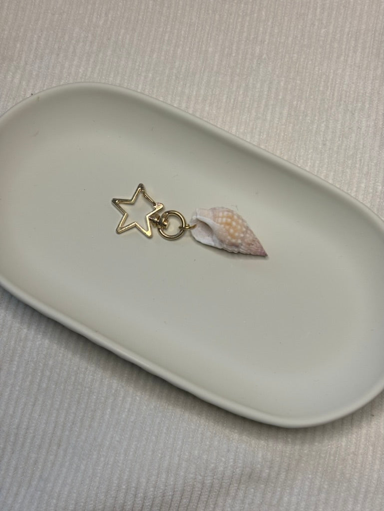 Gold Auger Shell Keychain