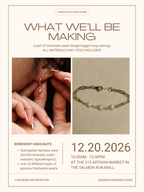 DEC 20 Pearl Huggies & Link Bracelet (PRIVATE)