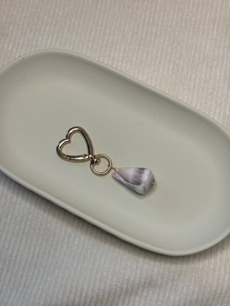 Gold Cone Shell Keychain