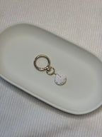 Gold Puka Shell Keychain