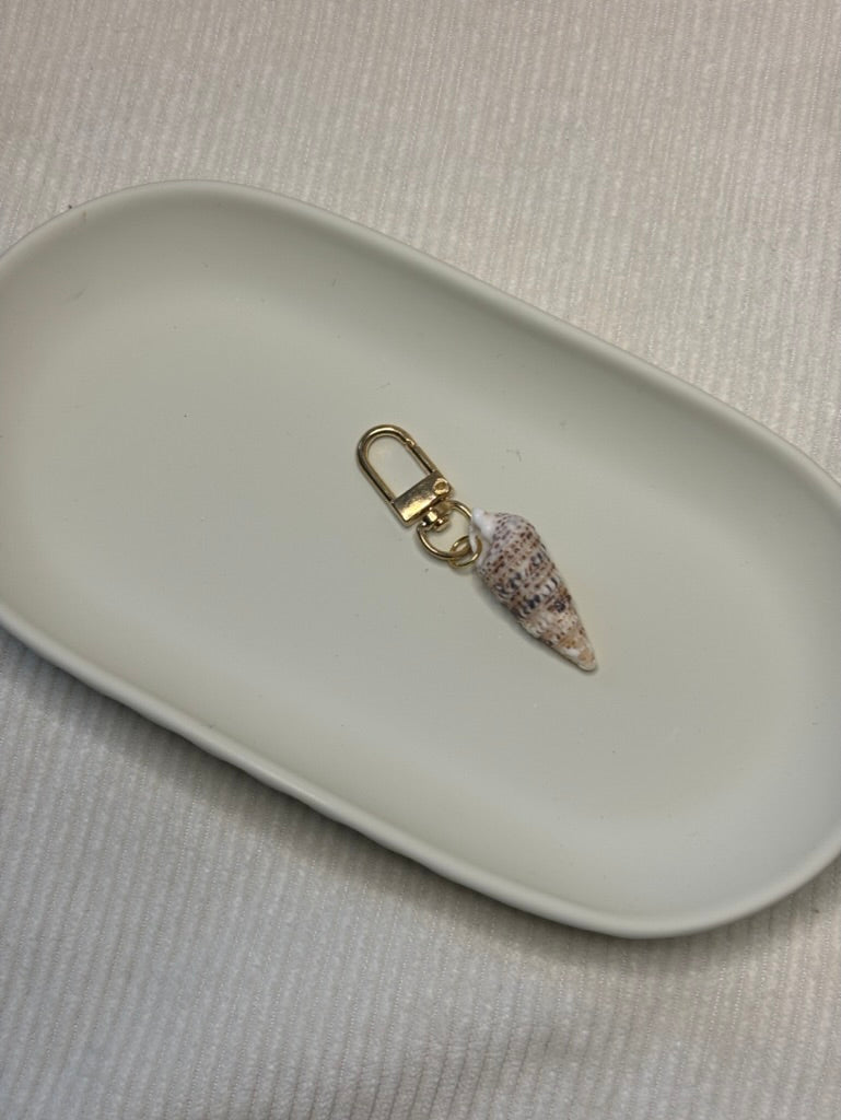Gold Auger Shell Keychain