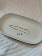 Gold-Filled Mother of Pearl Pikake Chain Bracelet