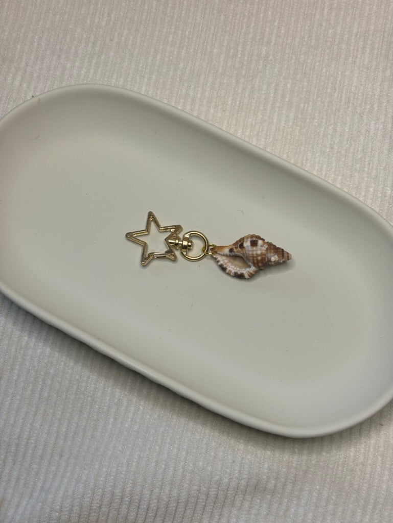 Gold Triton Shell Keychain
