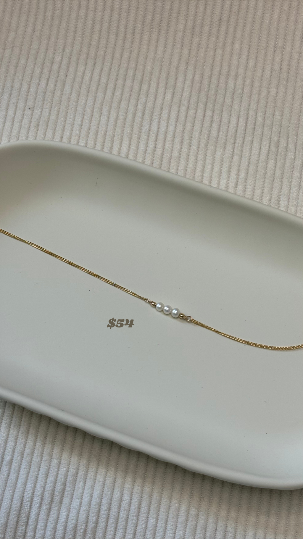 Gold-Filled Freshwater Pearl Chain Necklace