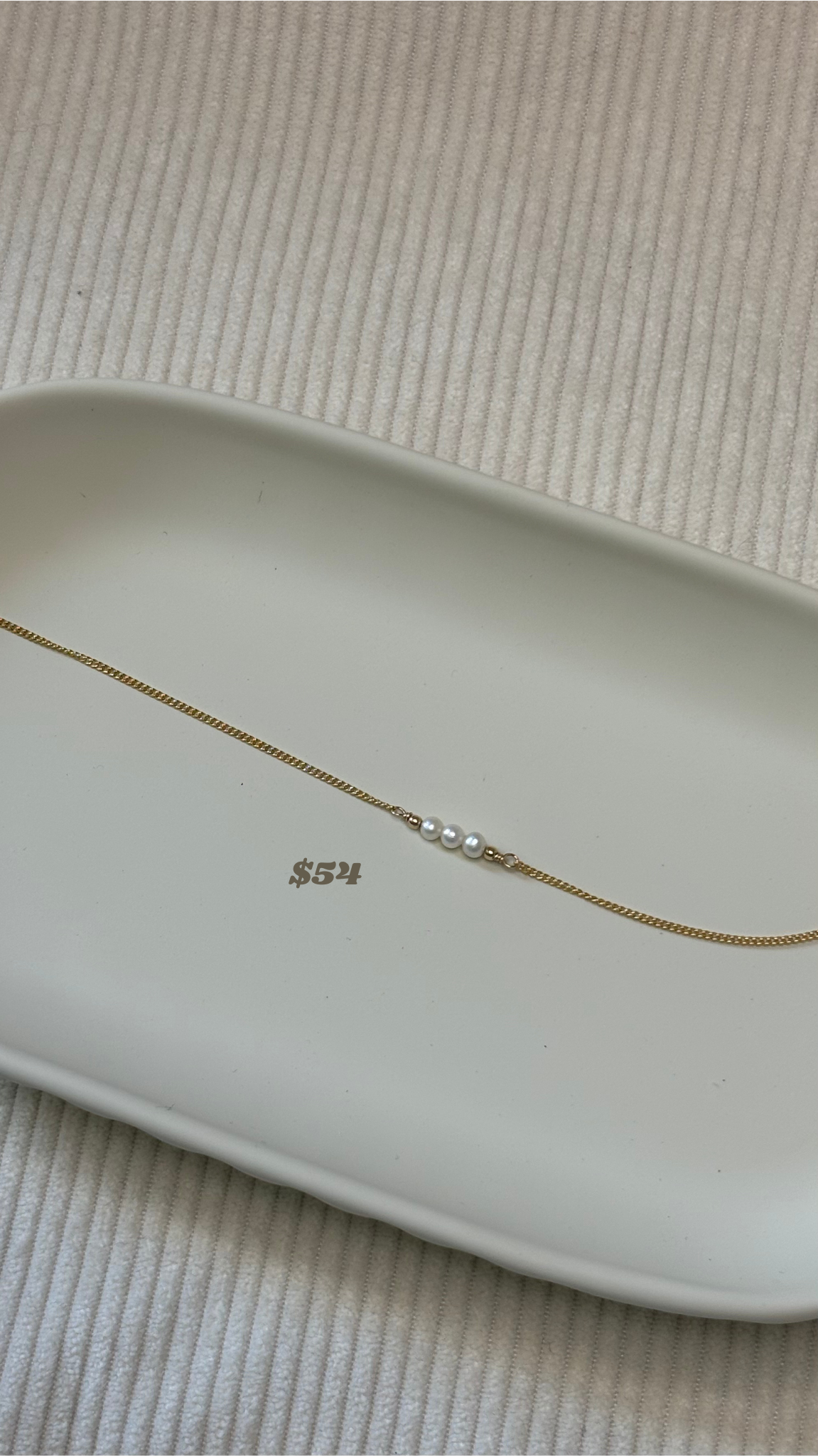 Gold-Filled Freshwater Pearl Chain Necklace