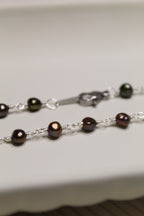 Plated Pearl Link Bracelet