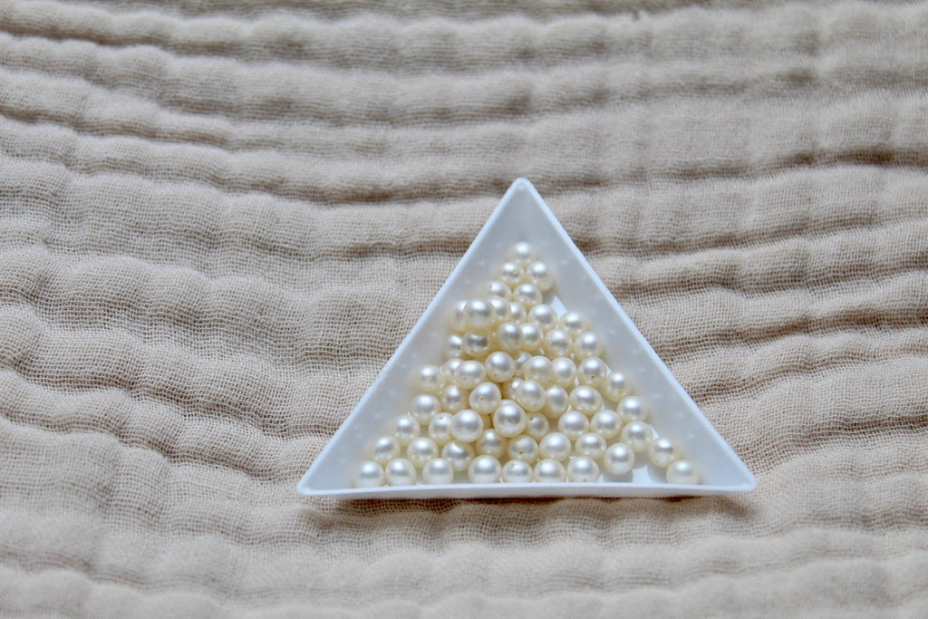 Gold Plated Triple Pearl Chain Necklace