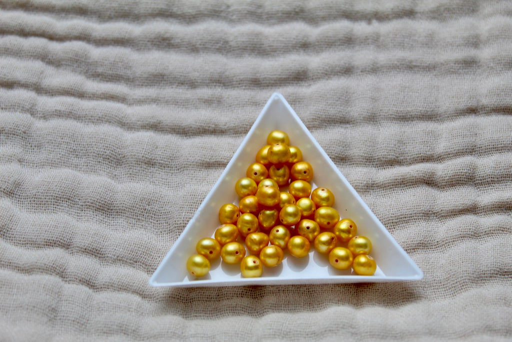 Gold Plated Half Pearl Half Chain Bracelet