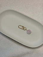 Gold Puka Shell Keychain