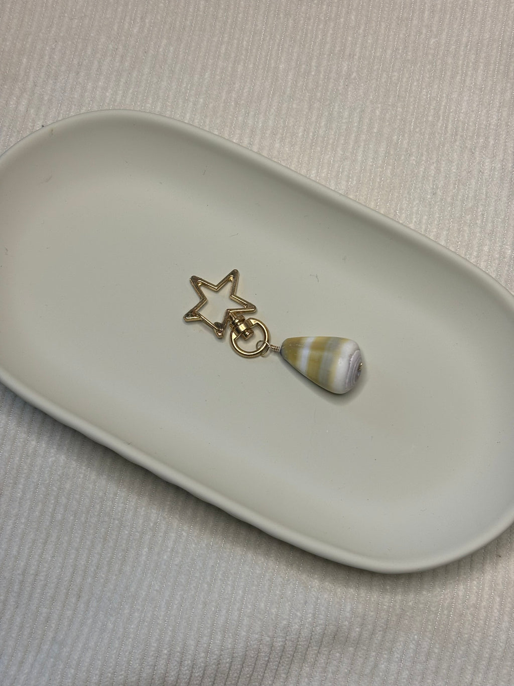 Gold Cone Shell Keychain