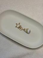 Gold Cone Shell Keychain
