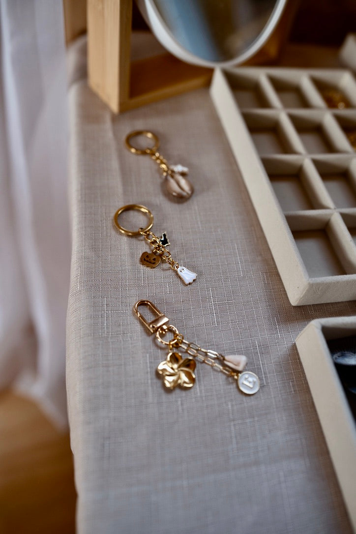 Gold Charm Keychain