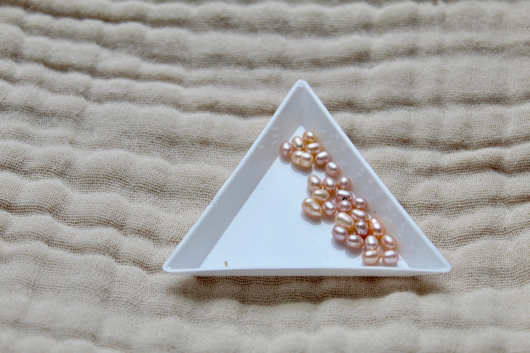 Gold Plated Triple Pearl Chain Necklace