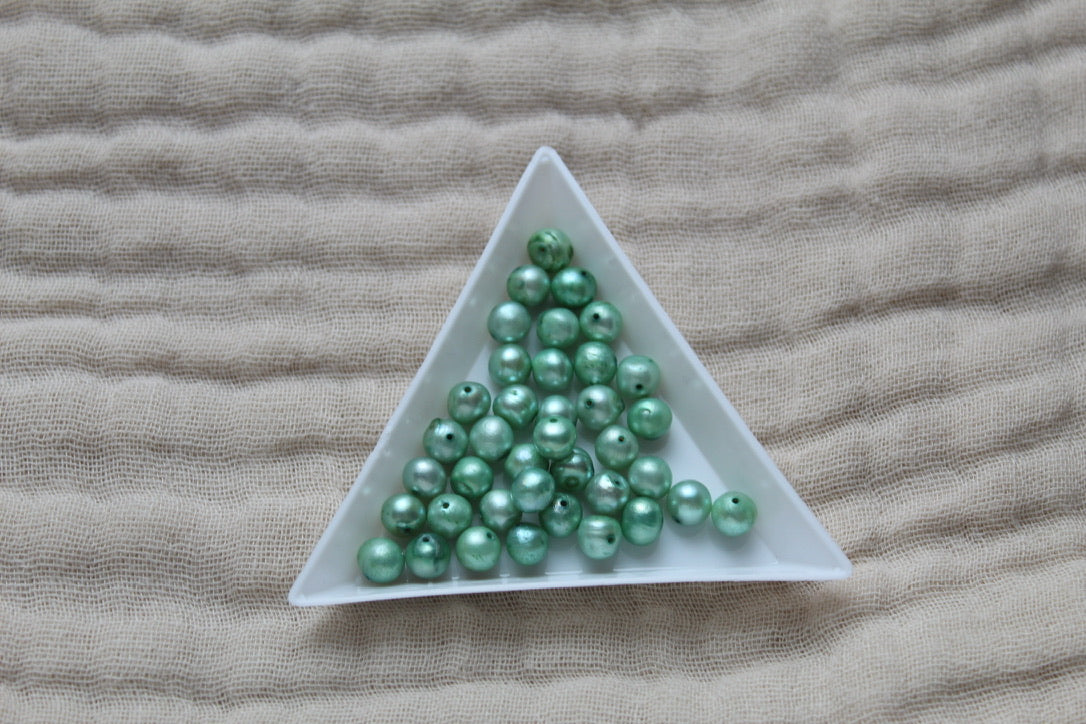 Gold Plated Triple Pearl Chain Necklace