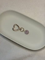 Gold Puka Shell Keychain
