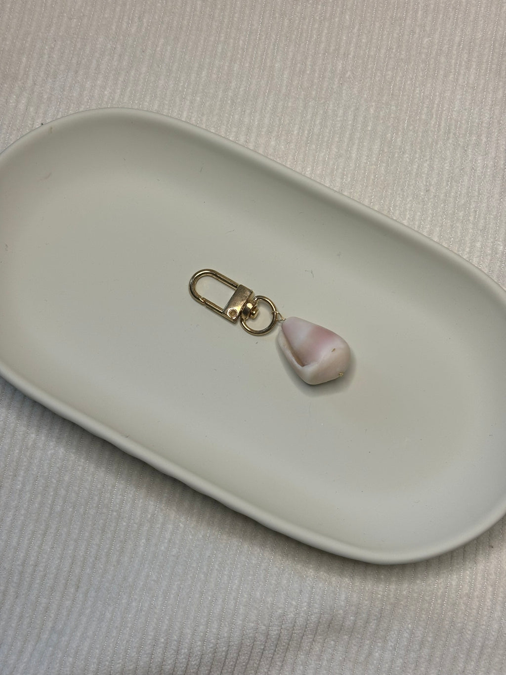 Gold Cone Shell Keychain