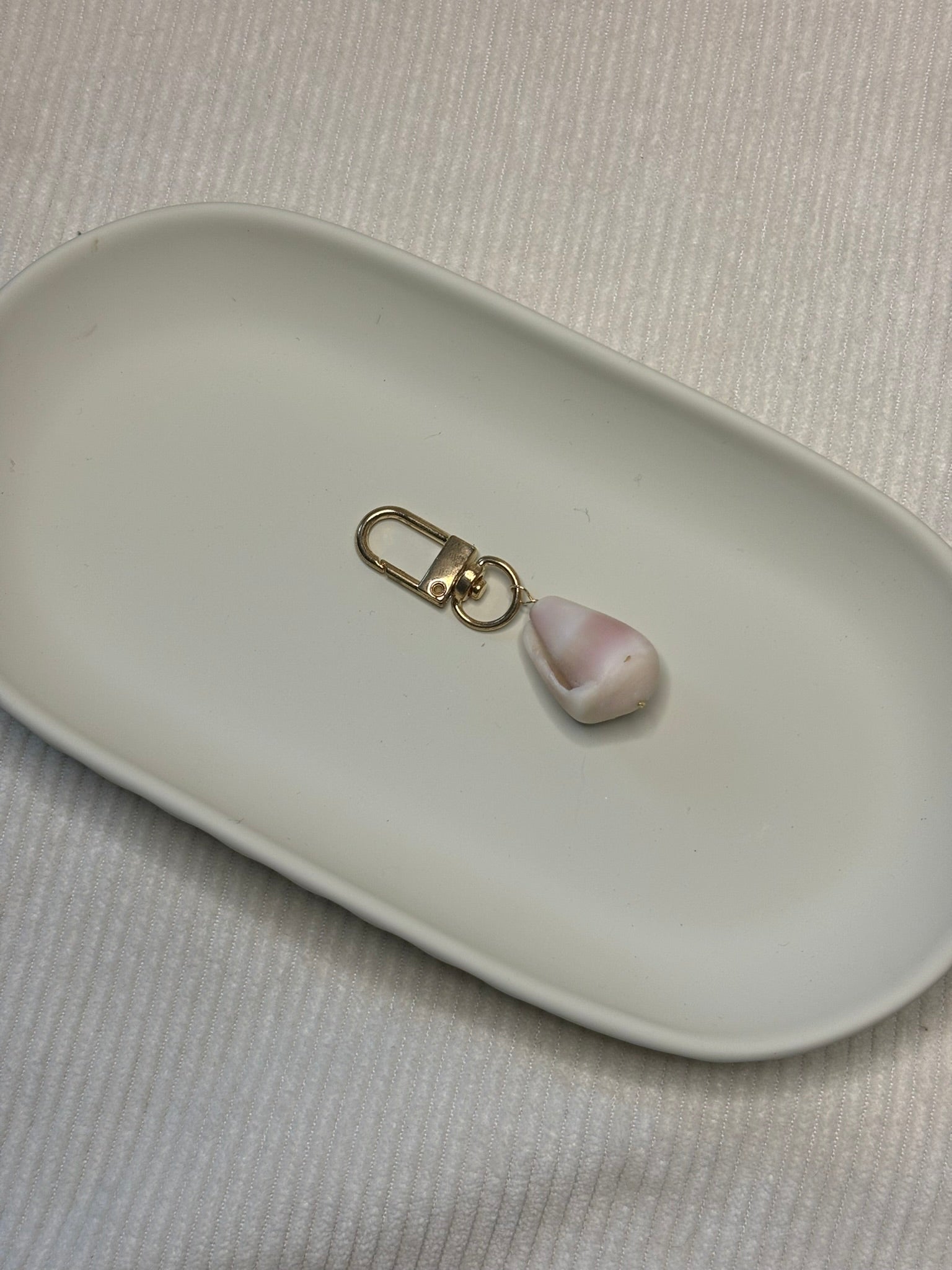 Gold Cone Shell Keychain