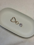 Gold Puka Shell Keychain