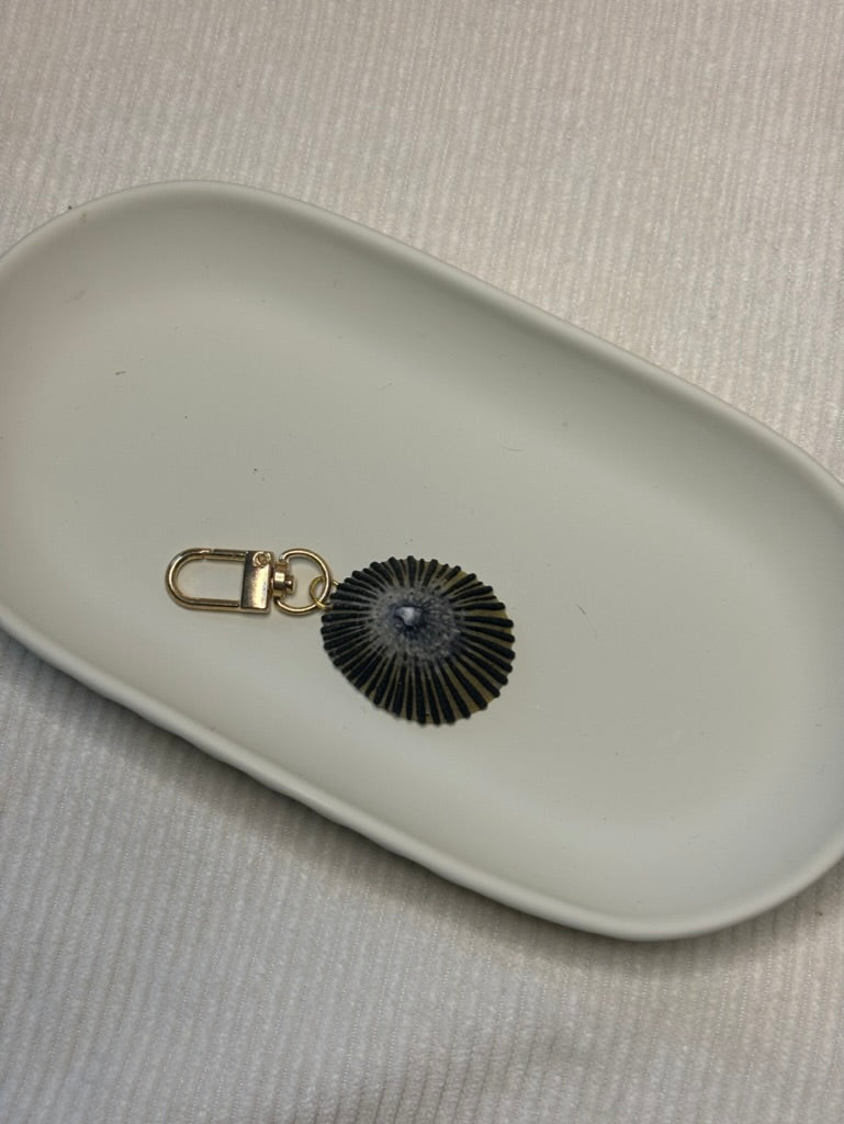 Gold Opihi Shell Keychain