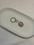 Gold Cowrie Shell Keychain