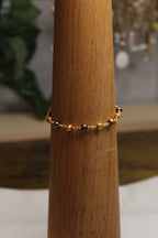 Plated Pearl Link Bracelet